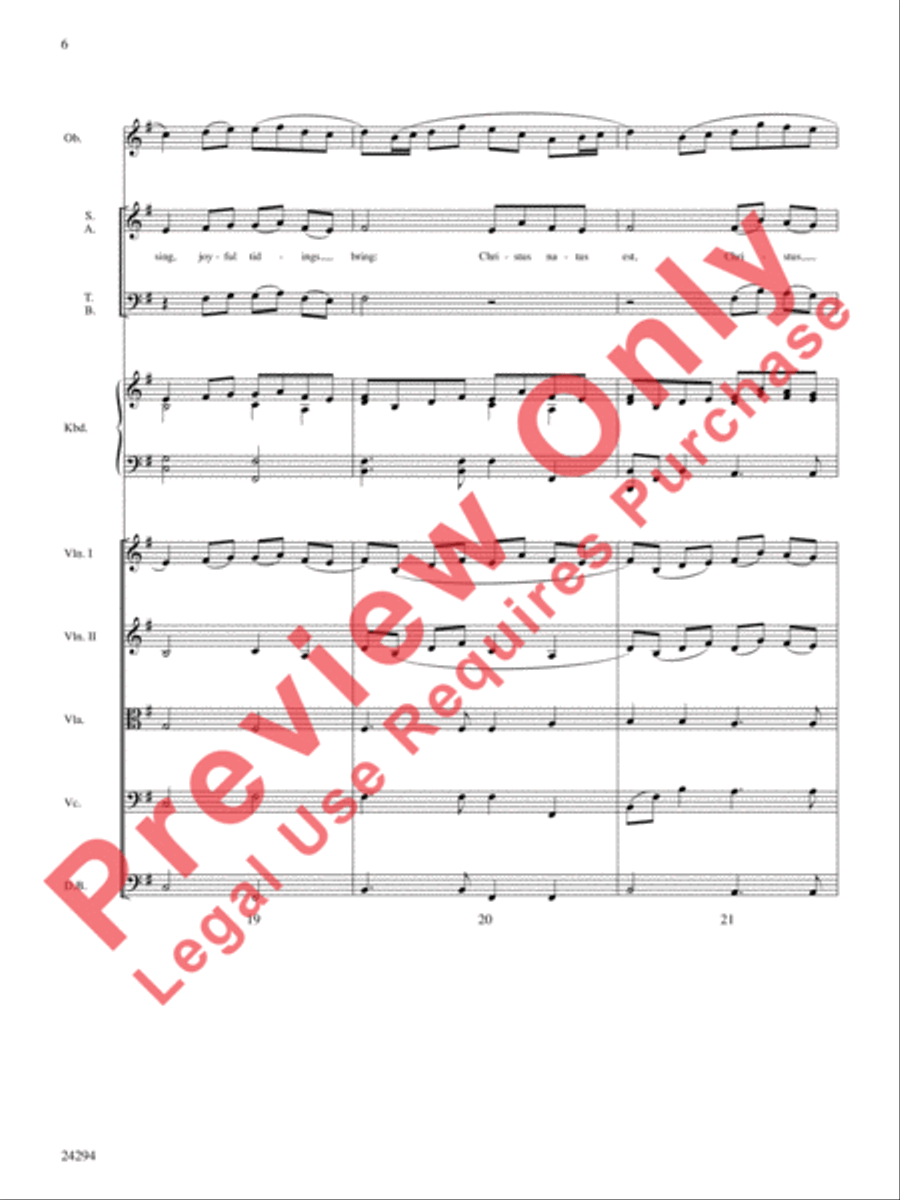Pavane for a Silent Night Choir scores gallery preview page 7