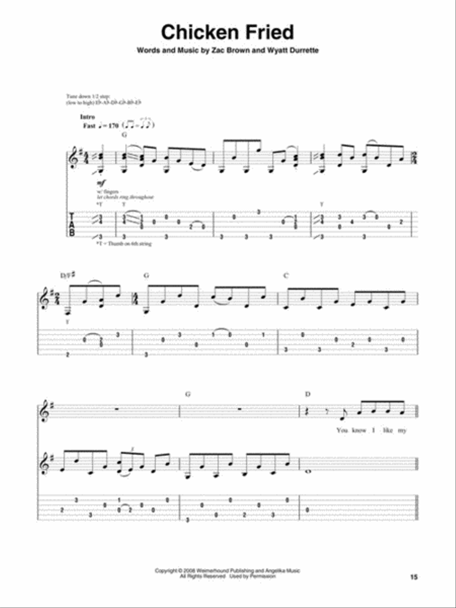 Best Country Hits Electric Guitar scores gallery preview page 4