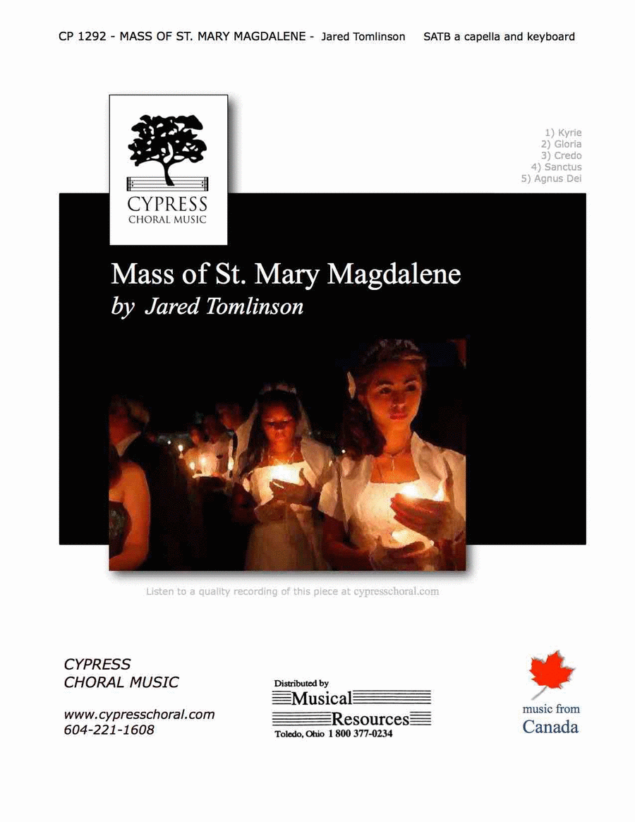 Mass Of St Mary's Mass Of St Mary's 4-Part scores gallery preview page 1