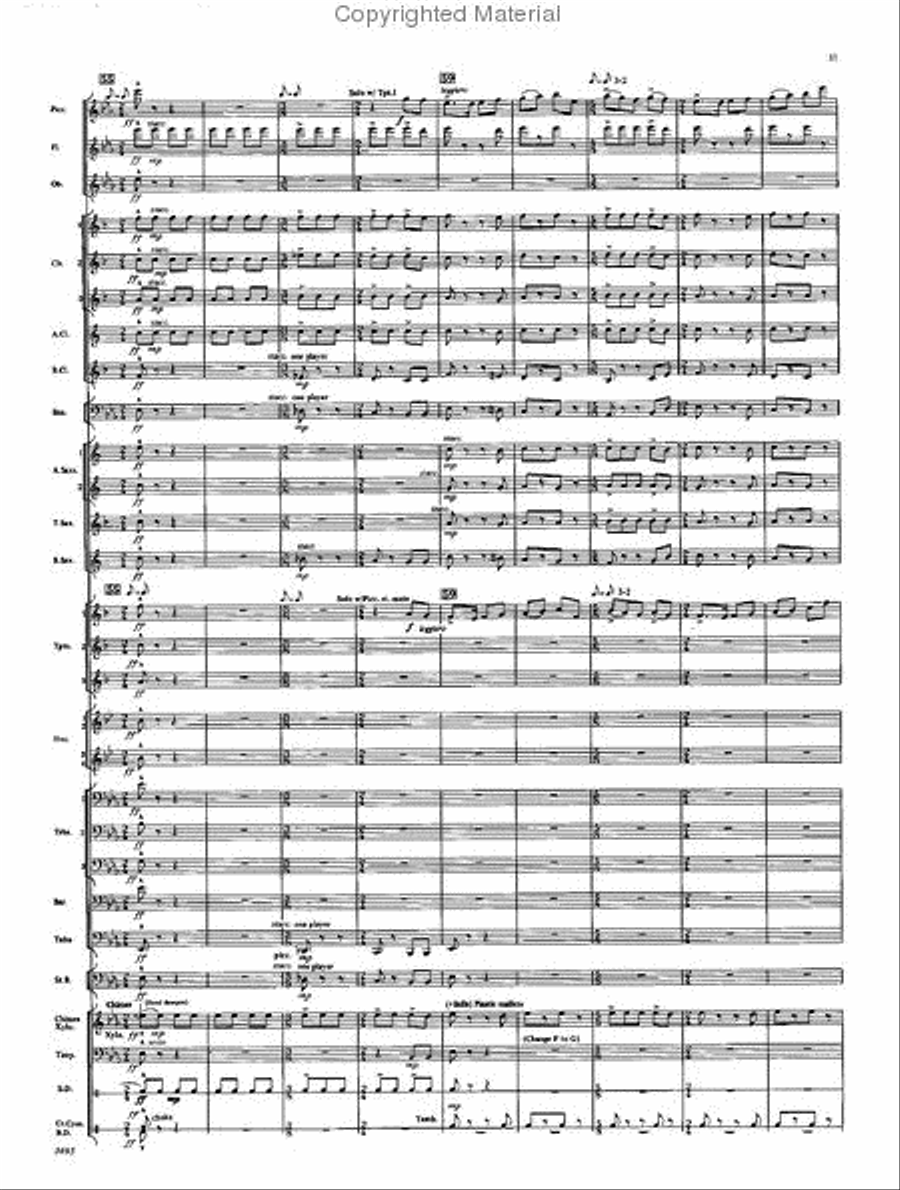 In All Its Glory Concert Band scores gallery preview page 9