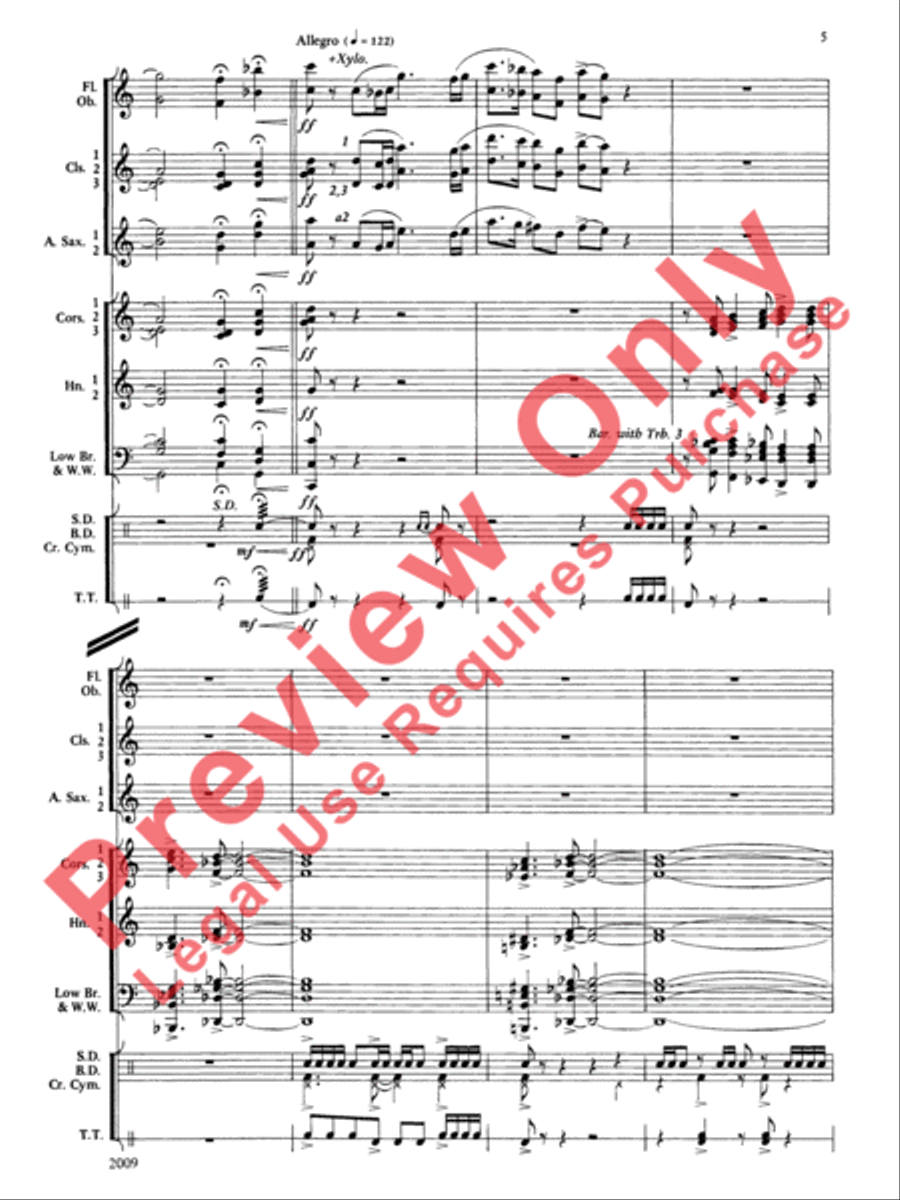 Cobb County Festival Concert Band scores gallery preview page 6