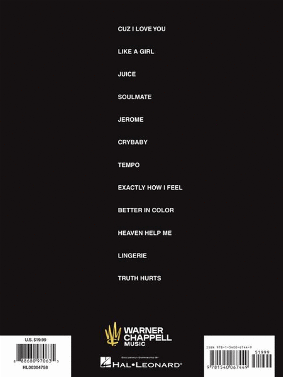 Lizzo – Cuz I Love You Lizzo – Cuz I Love You Piano, Vocal, Guitar scores gallery preview page 8