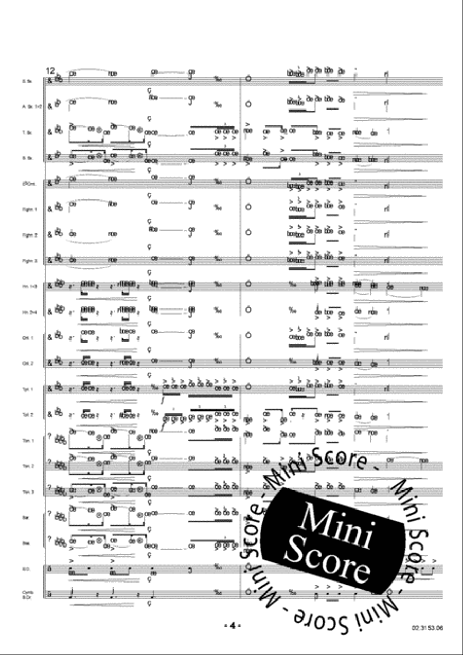 Funeral March Fanfare Band scores gallery preview page 10