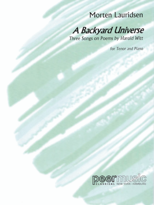 Book cover for Morten Lauridsen - A Backyard Universe