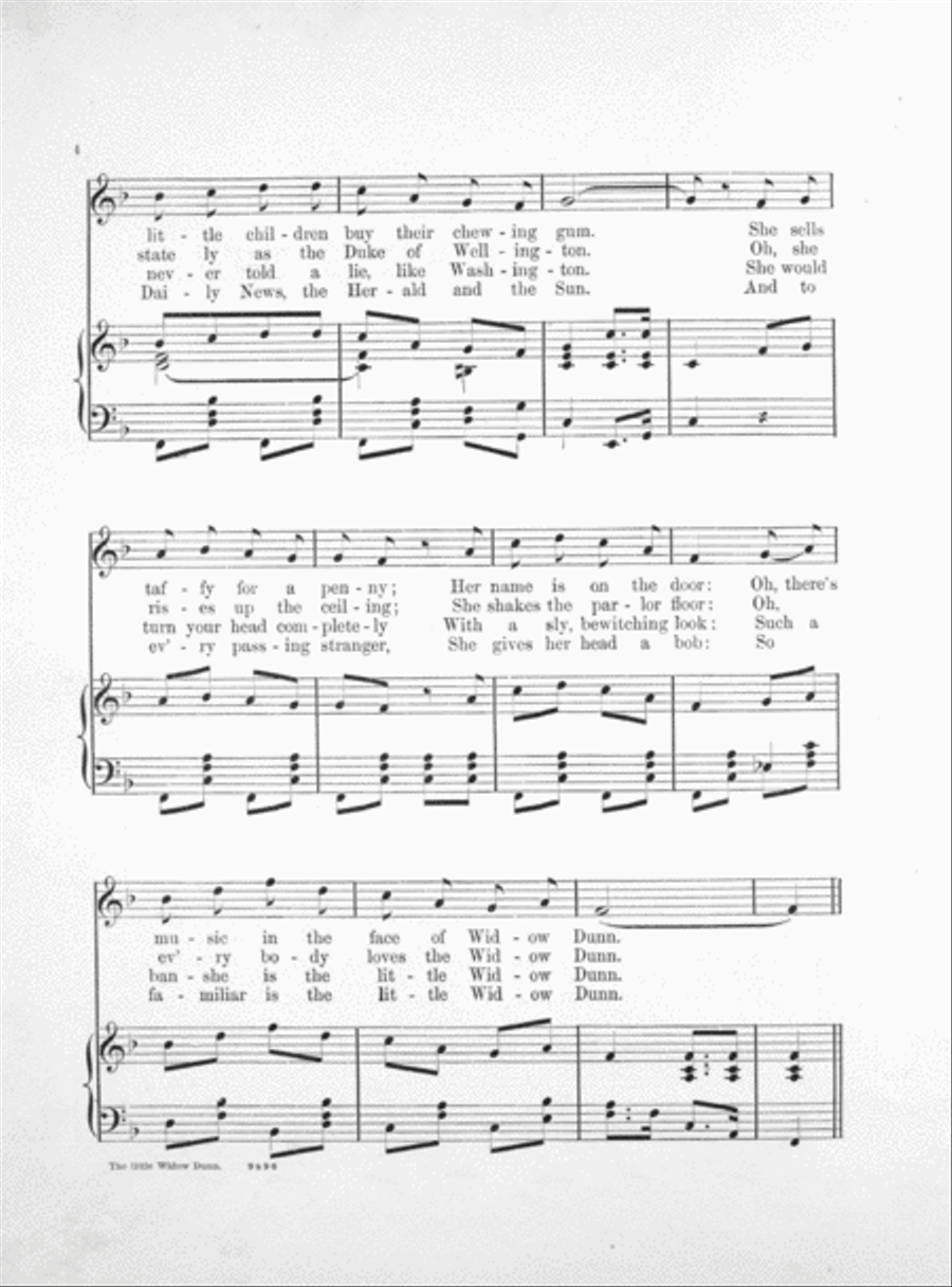 The Little Widow Dunn Voice scores gallery preview page 3