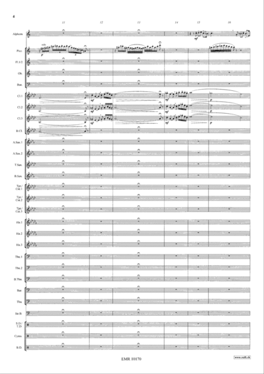 Sinfonietta Alpestre Sinfonietta Alpestre Concert Band scores gallery preview page 4