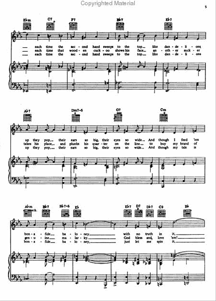 Barnum Piano, Vocal scores gallery preview page 3