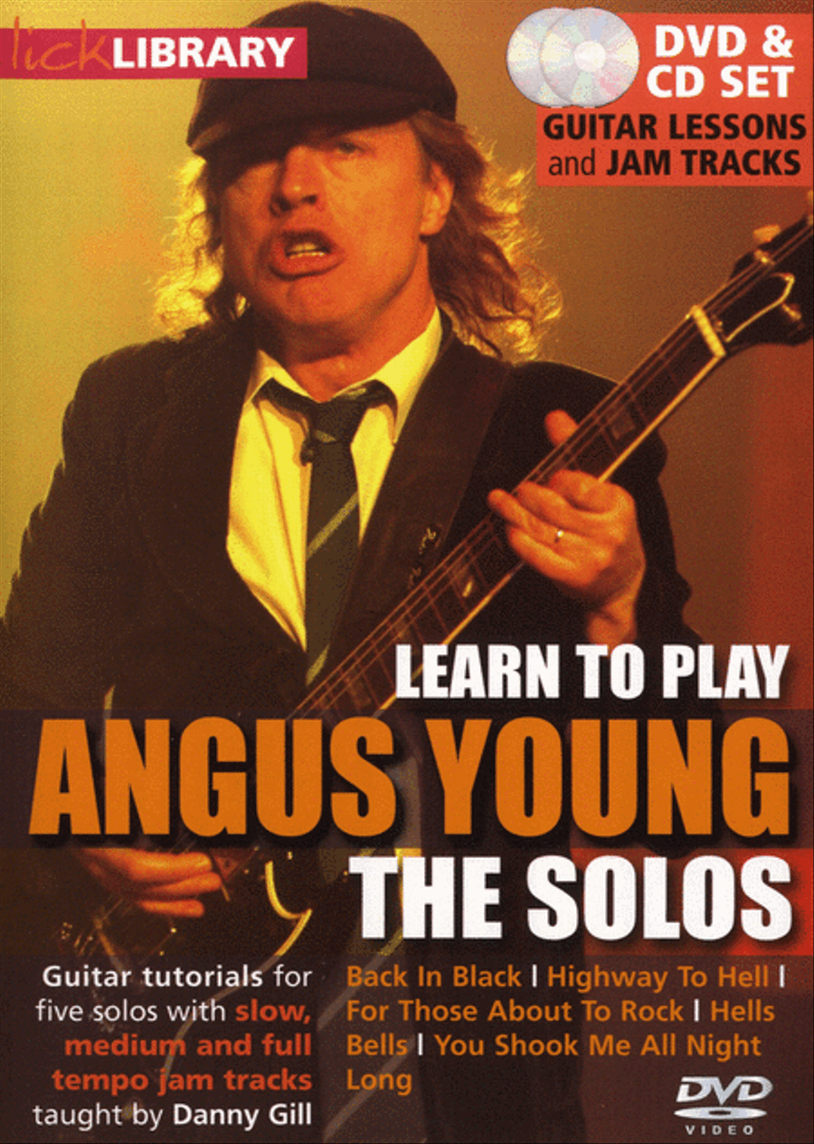 Learn To Play Angus Young - The Solos Piano, Vocal, Guitar scores gallery preview page 1