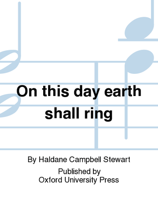 Book cover for On this day earth shall ring