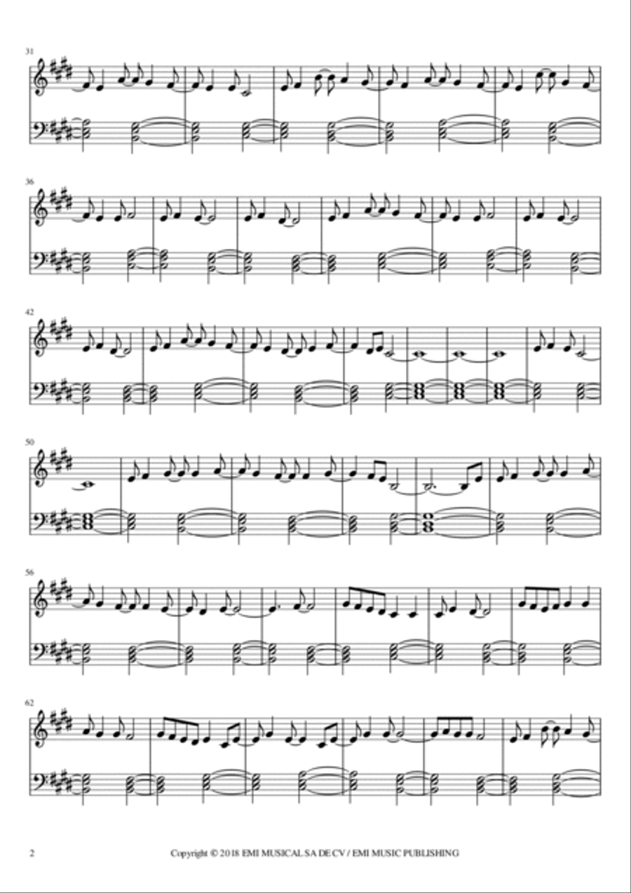 Lagrimas Perdidas Lagrimas Perdidas Piano Solo scores gallery preview page 2