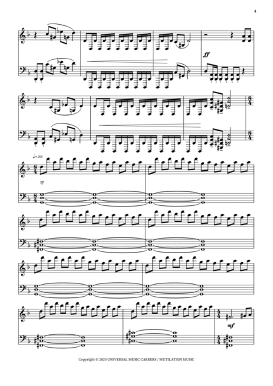 Crystal Mountain Piano Solo scores gallery preview page 4