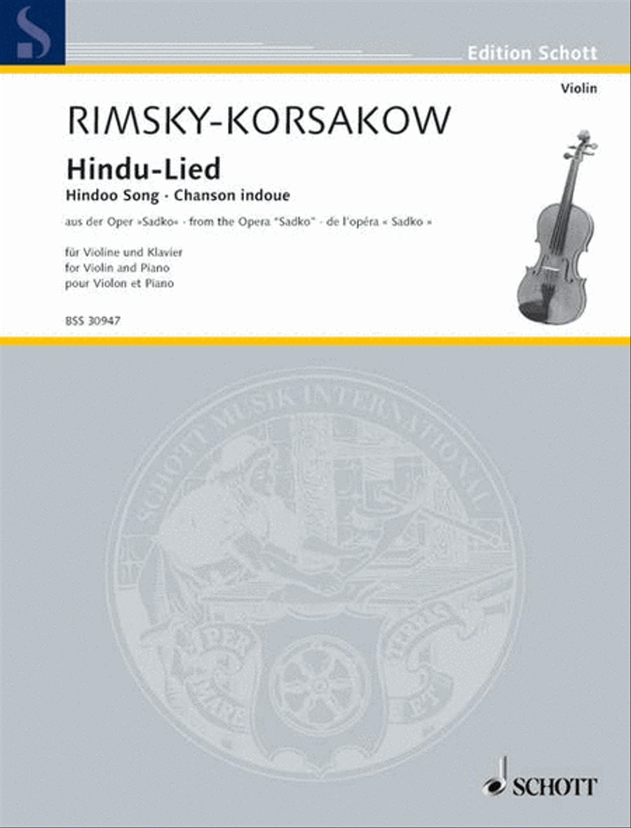 Hindu-Lied Violin Solo scores gallery preview page 1