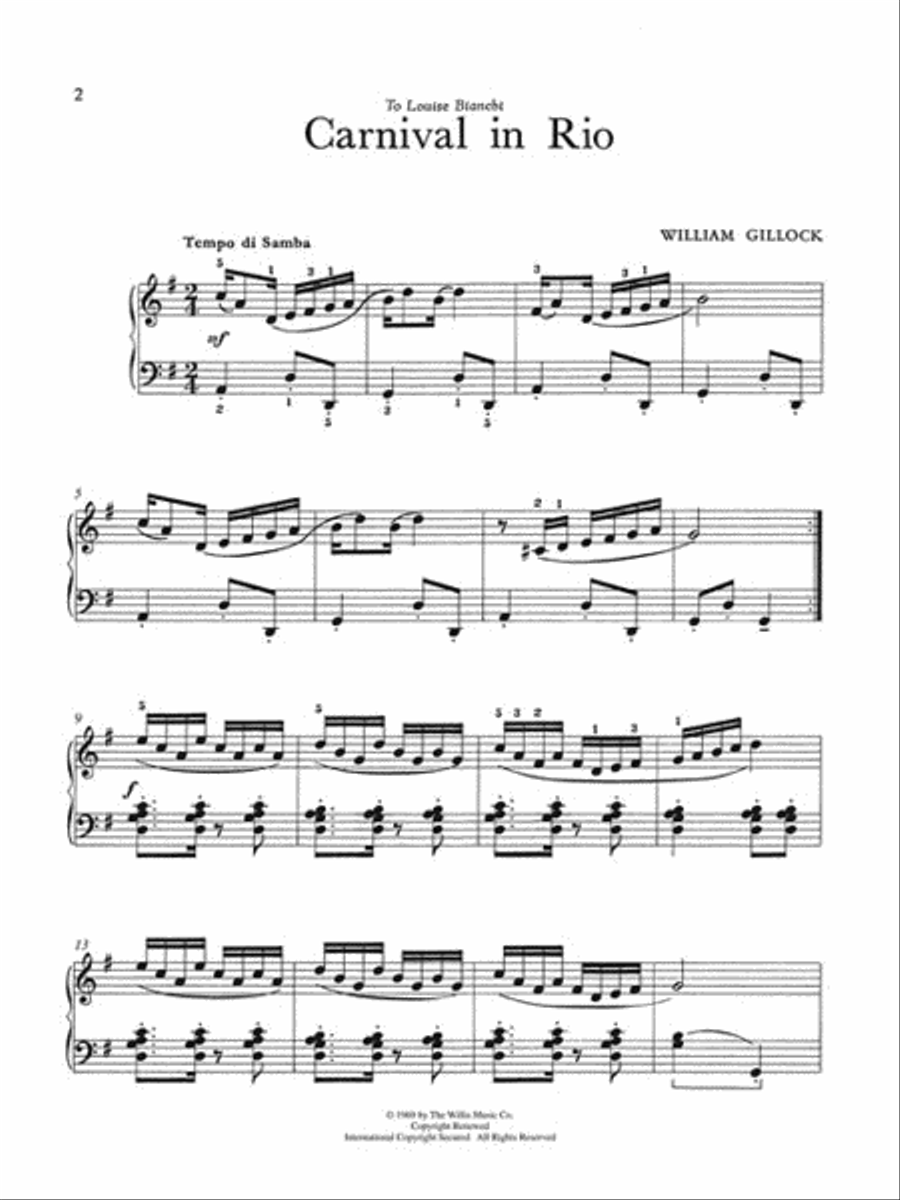 Carnival in Rio Carnival in Rio Piano scores gallery preview page 2