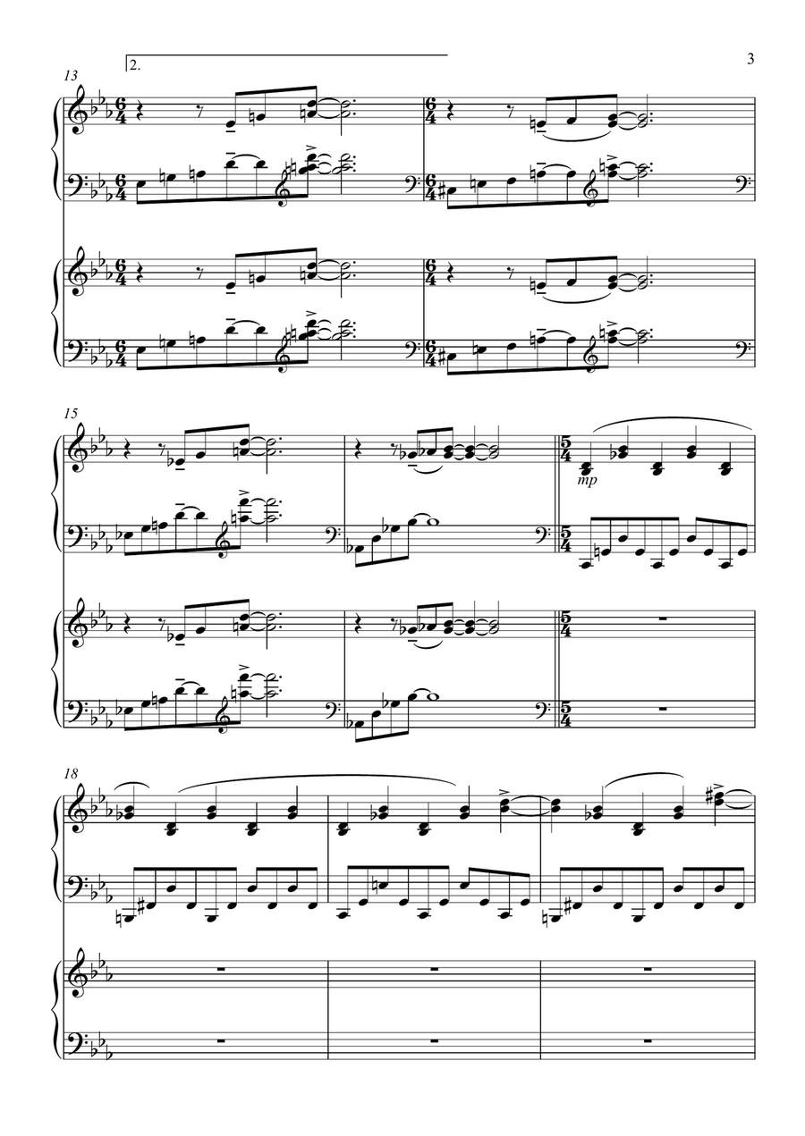 MARIE CURIE Piano Duet scores gallery preview page 6