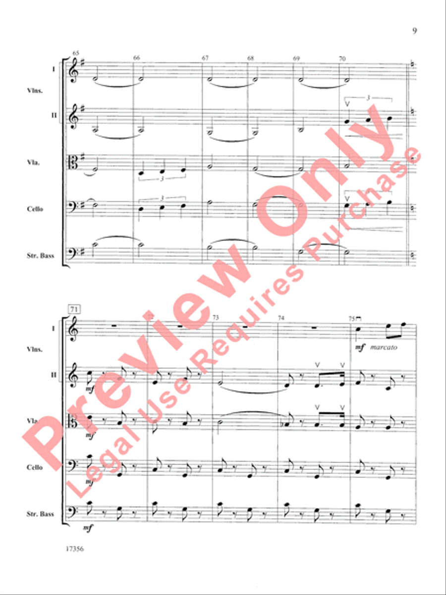 Alla Tchaikovsky String Orchestra scores gallery preview page 10