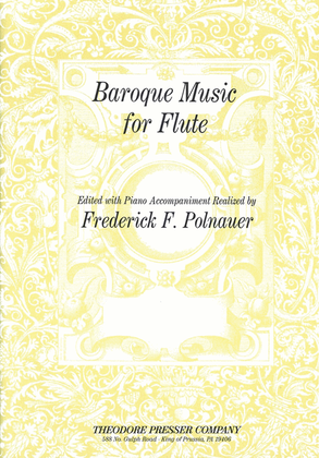 Book cover for Baroque Music For Flute