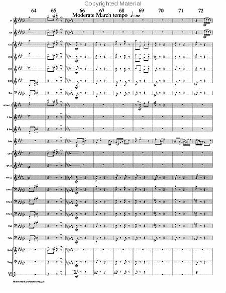 Petite Piece Concertante (Little Concert Piece) Concert Band scores gallery preview page 11
