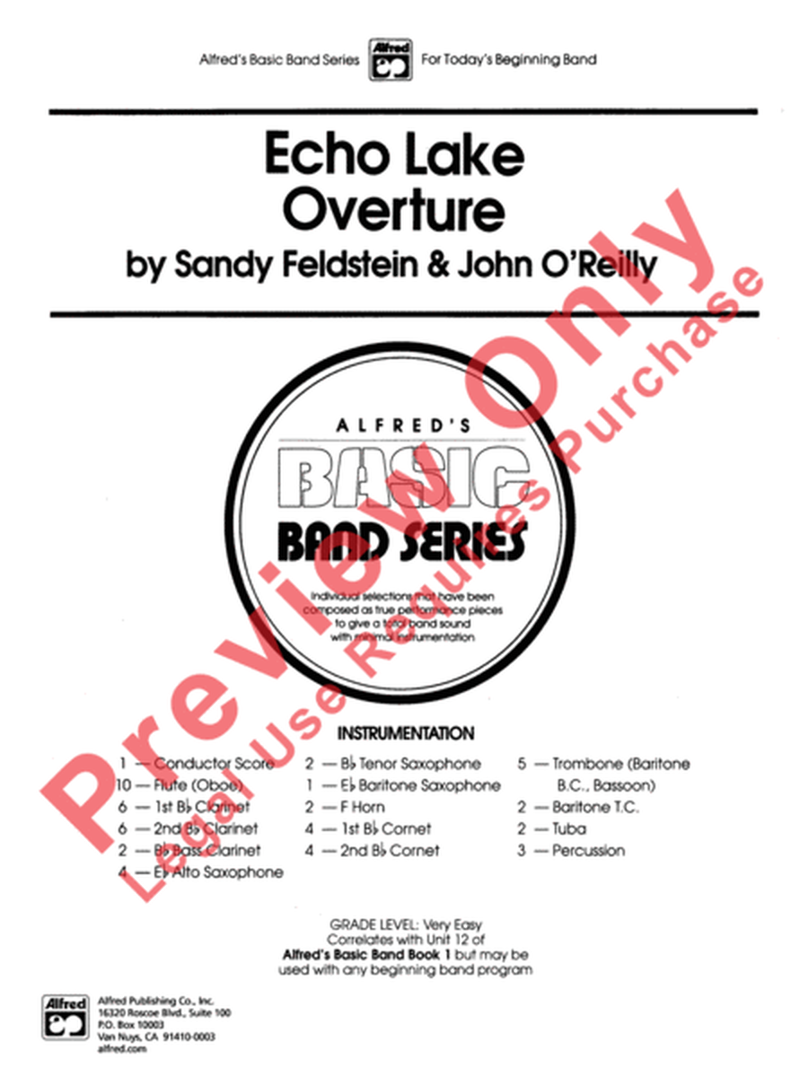 Echo Lake Overture