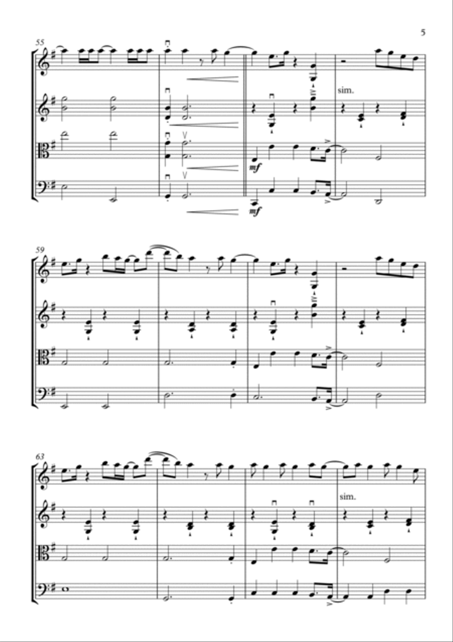 Giant String Quartet scores gallery preview page 5