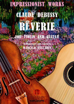 Book cover for RÊVERIE - CLAUDE DEBUSSY - FOR VIOLIN AND GUITAR