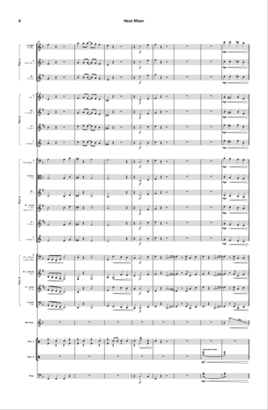 Heat Miser Concert Band scores gallery preview page 4