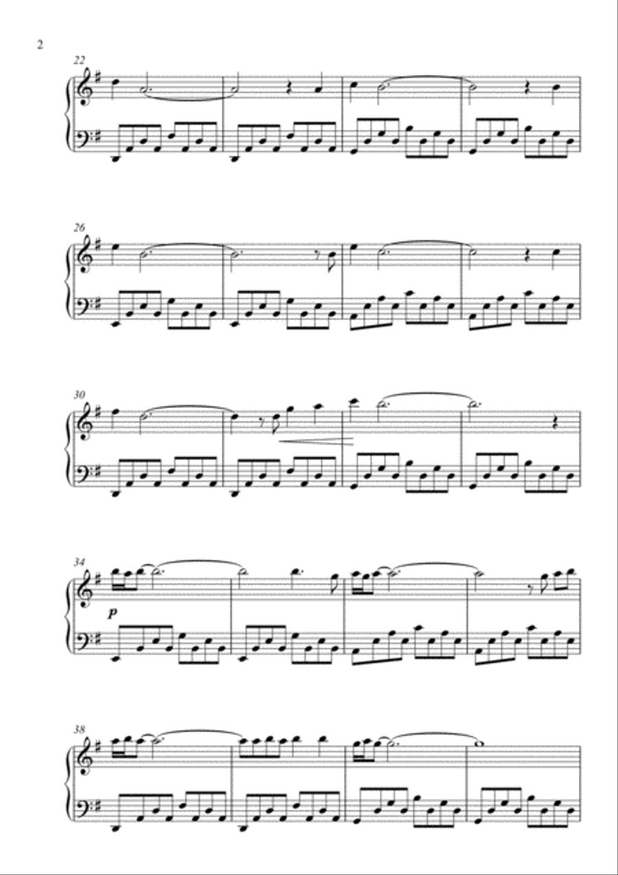 An Angels Voice Piano Solo scores gallery preview page 2