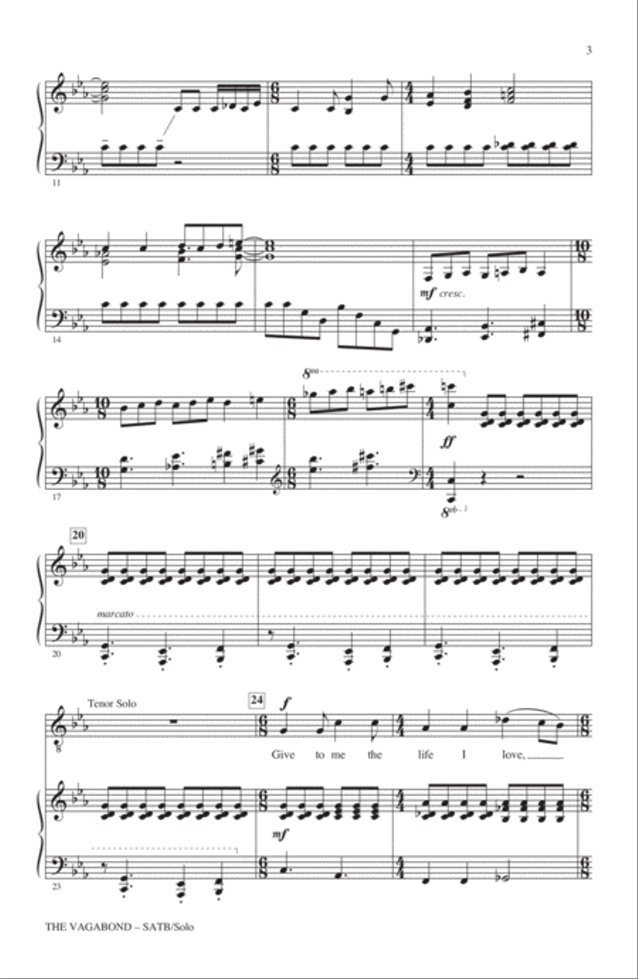 The Vagabond The Vagabond 4-Part scores gallery preview page 2