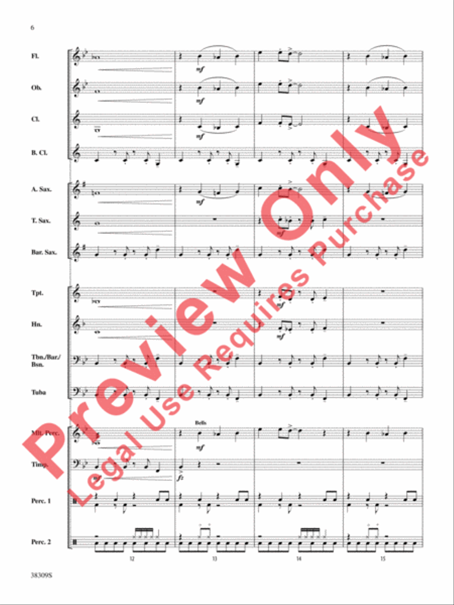 Dune Buggy Concert Band scores gallery preview page 6