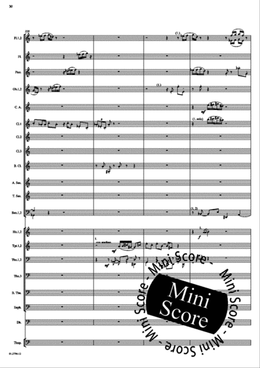 Concerto for Percussion and Band Concert Band scores gallery preview page 34