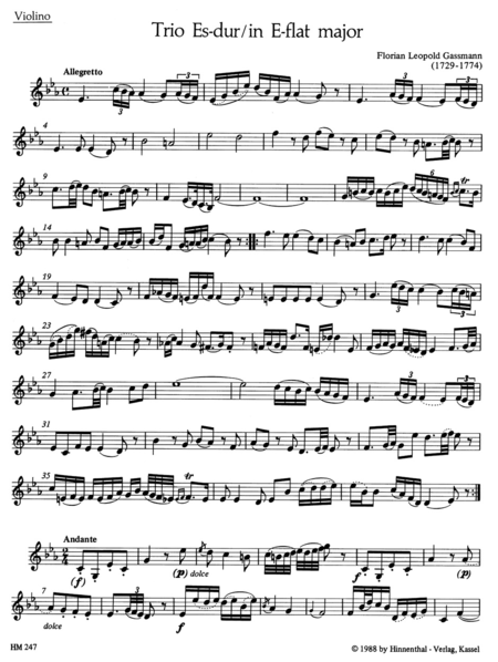 Zwei Streichtrios fur zwei Violen (Violine, Viola) und Bass (Violoncello oder Kontrabass)