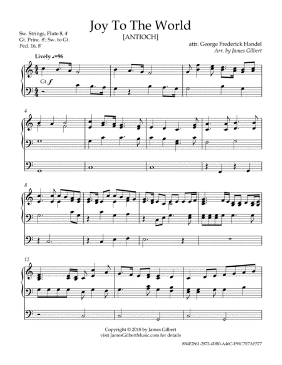 Joy To The World Joy To The World Organ Solo scores gallery preview page 2