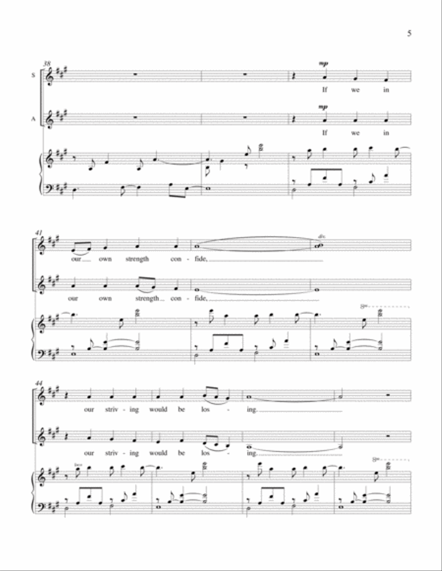 A Mighty Fortress Is Our God (Downloadable Optional Piano Solo Accompaniment) Reformation scores gallery preview page 5