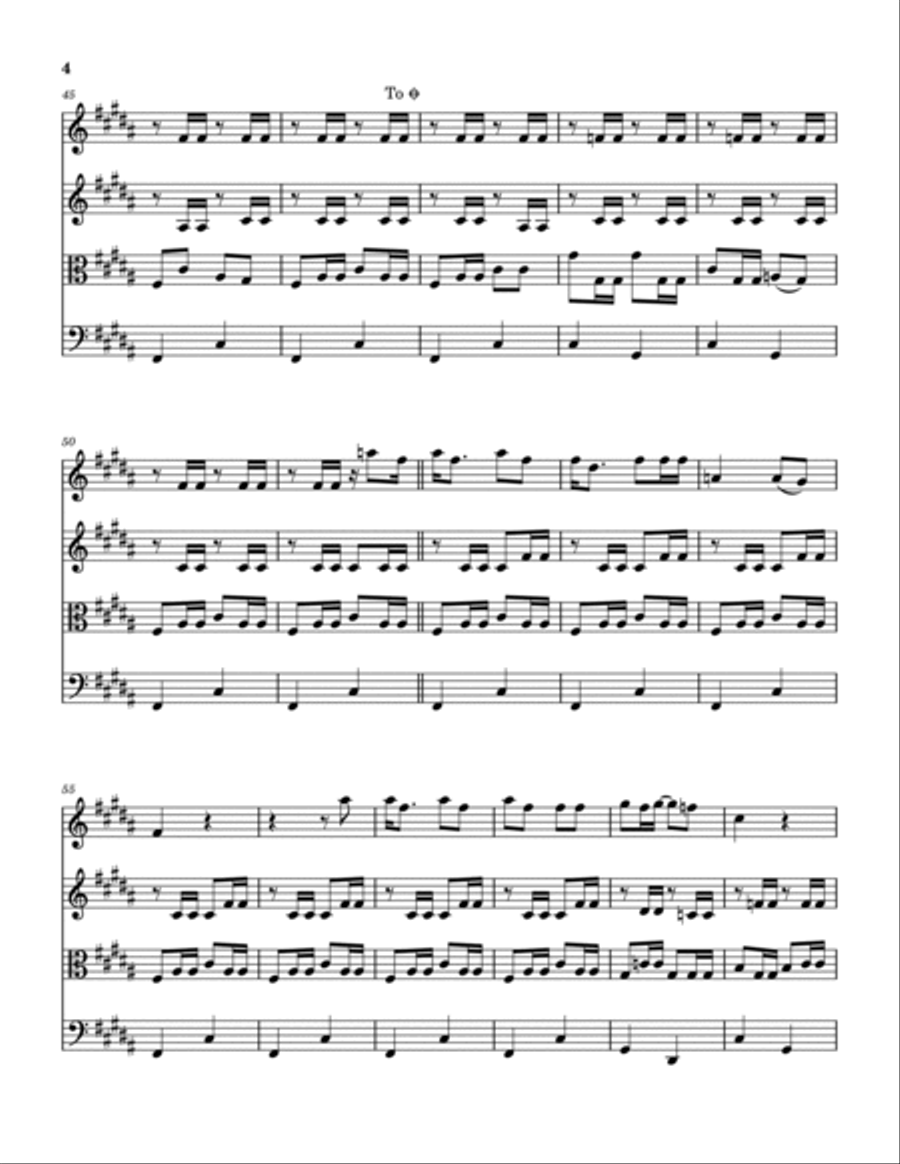 Luther Played The Boogie Luther Played The Boogie String Quartet scores gallery preview page 5