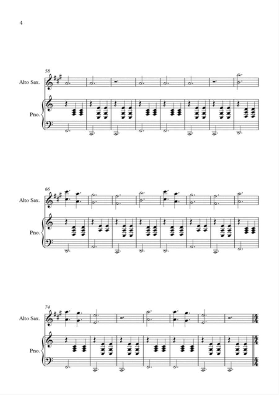 La Valse D'amelie La Valse D'amelie Alto Saxophone scores gallery preview page 4