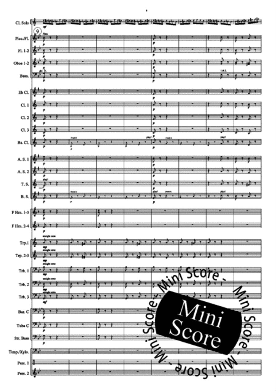 The Flight of the Bumble Bee Concert Band scores gallery preview page 6