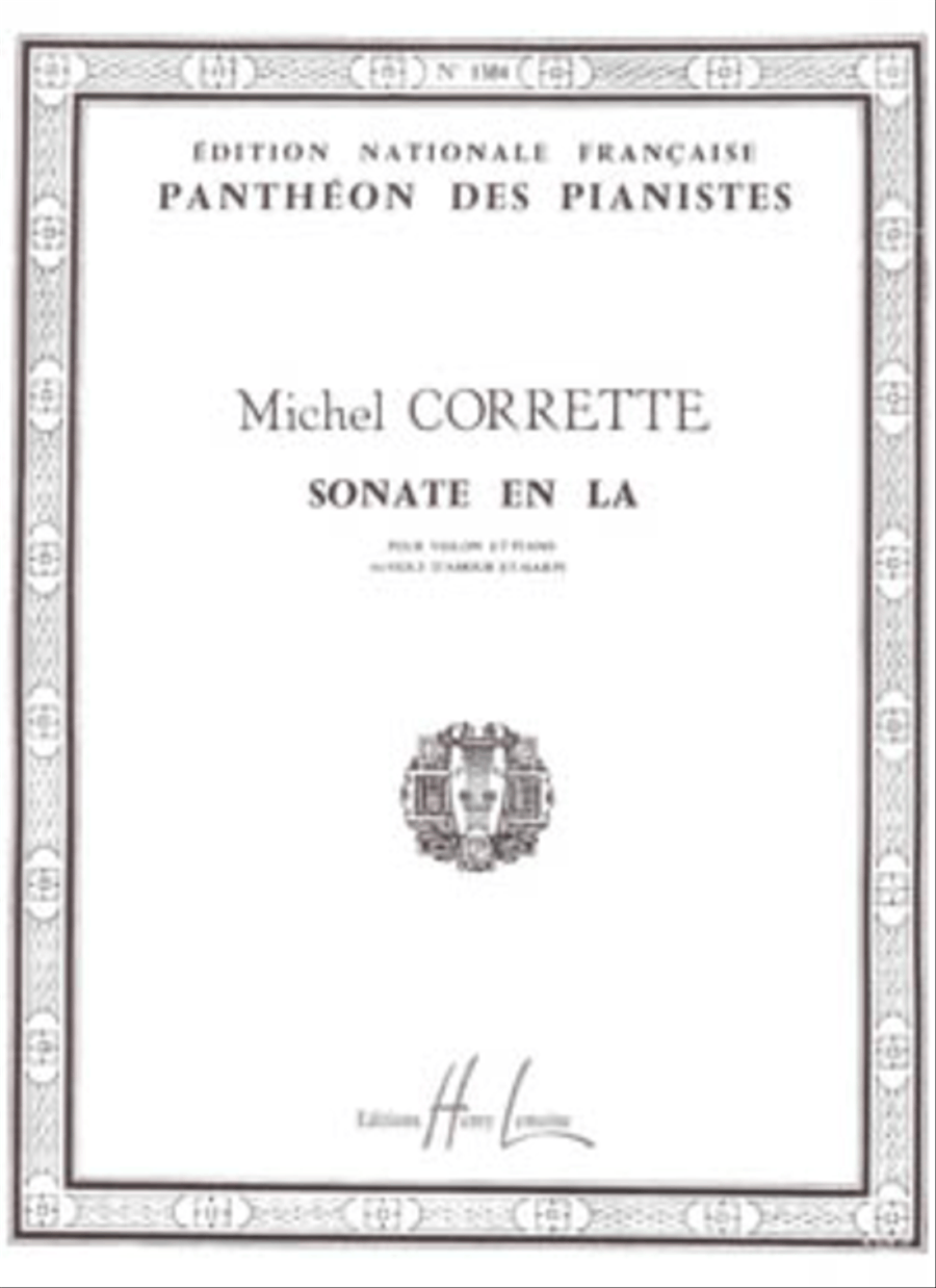 Sonate en La maj. Violin Solo scores gallery preview page 1