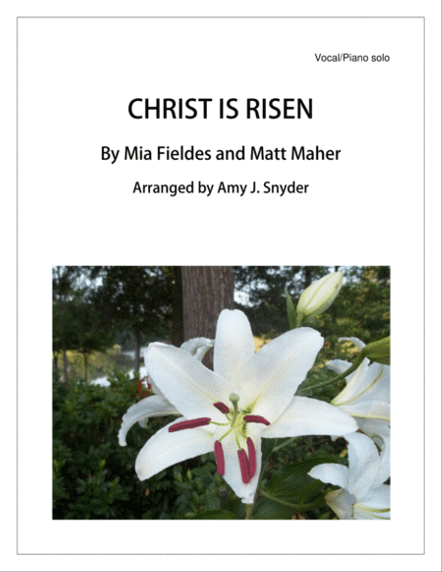Christ Is Risen Piano, Vocal, Guitar scores gallery preview page 1