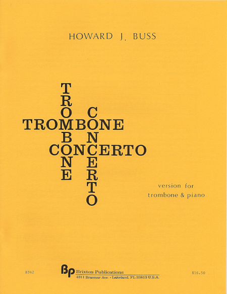 Trombone Concerto (trombone/piano)