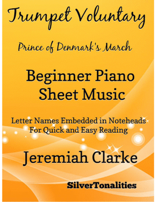 Book cover for Trumpet Voluntary Prince of Denmark’s March Beginner Piano Sheet Music