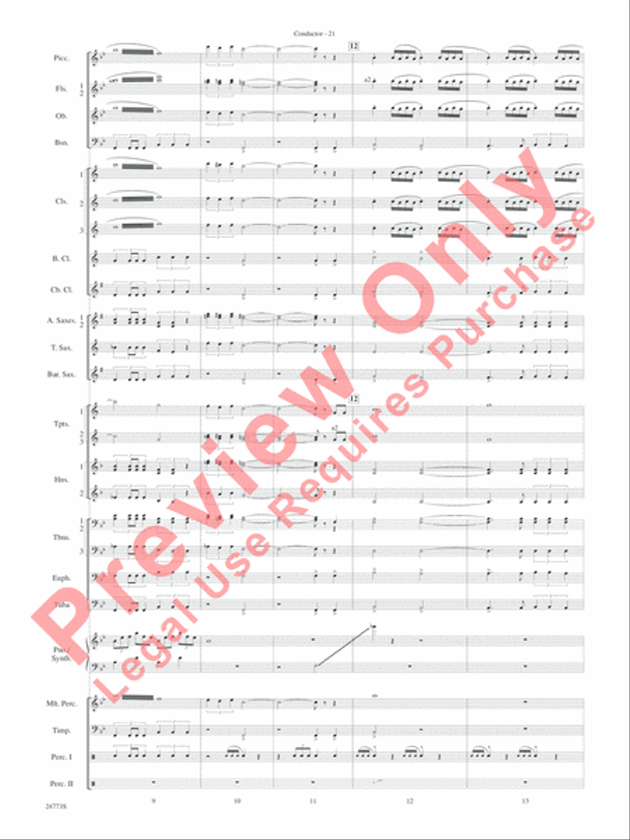 The Star Wars Epic - Part II, Suite from Concert Band scores gallery preview page 24
