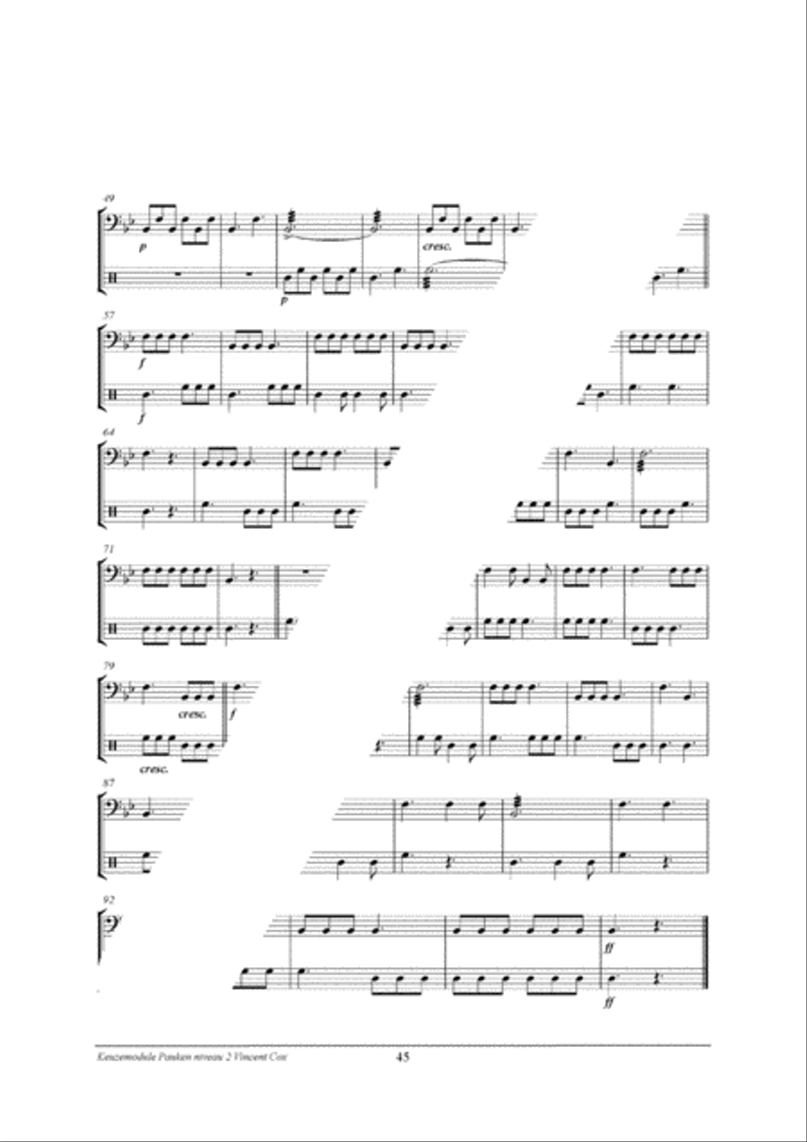 Percussion Modular: Pauken 2 Percussion scores gallery preview page 46
