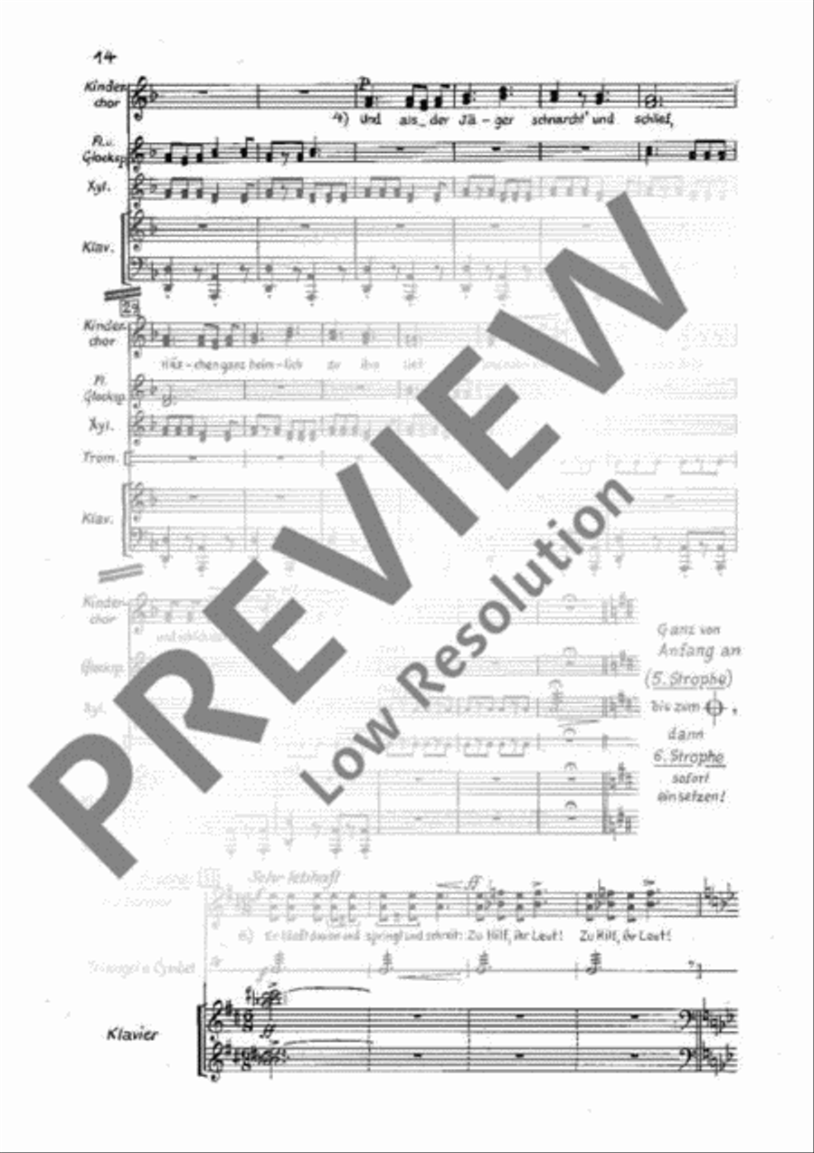 Der Struwwelpeter Children's Choir scores gallery preview page 19