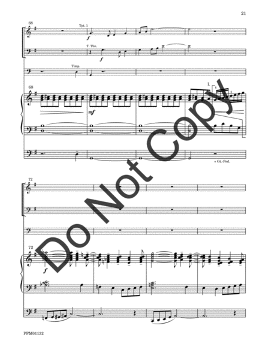 Cortege: Intrada, Arioso, Finale Percussion scores gallery preview page 48