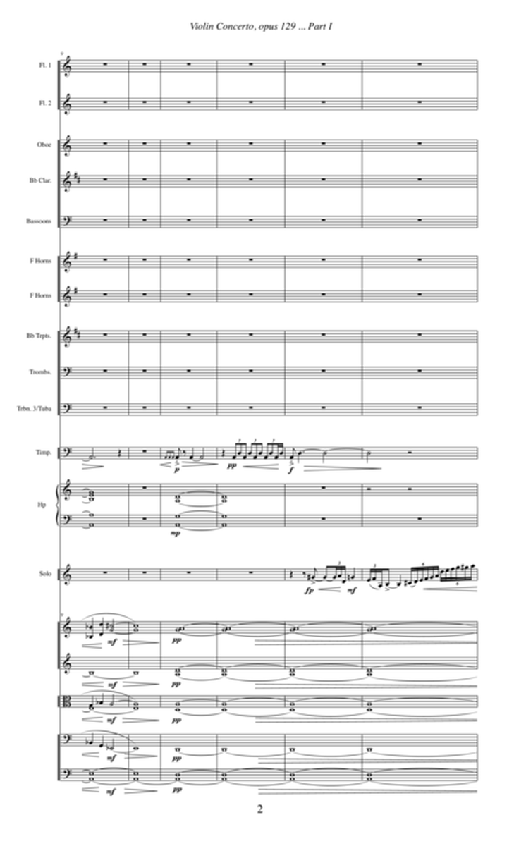 Violin Concerto, opus 129 (2009) Part 1 image number null