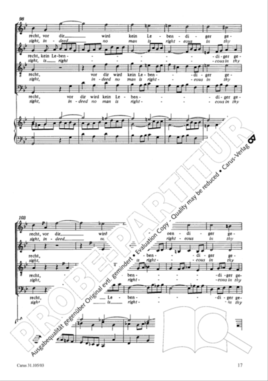 Lord, be not too quick to judge thy servant 4-Part scores gallery preview page 18