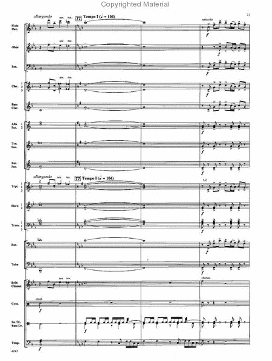 Encomium Encomium Concert Band scores gallery preview page 20