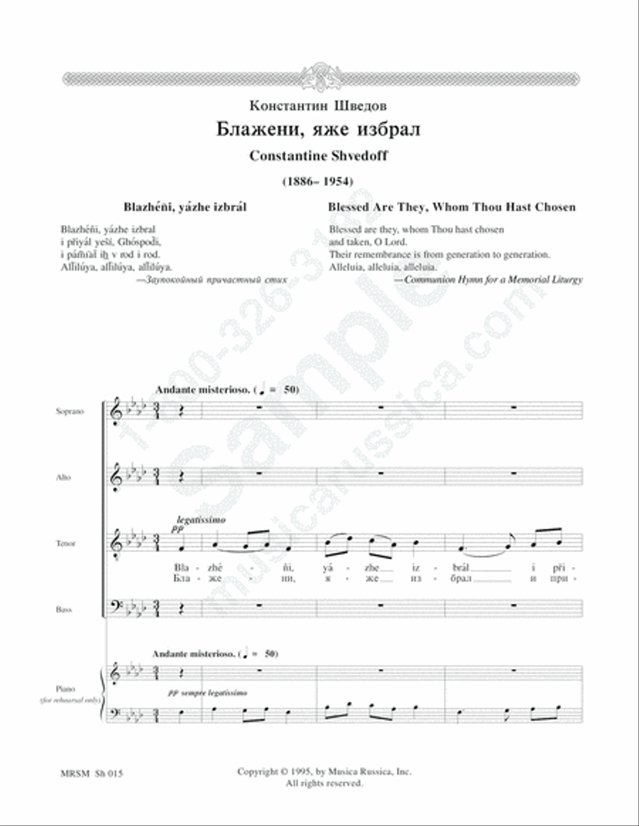 Blessed are They 4-Part scores gallery preview page 2