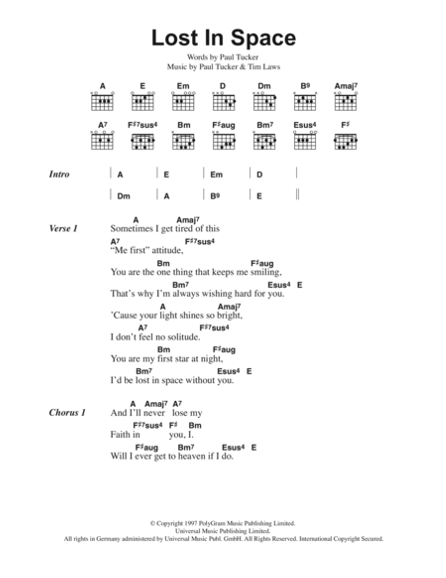 Lost In Space Lost In Space Acoustic Guitar scores gallery preview page 1