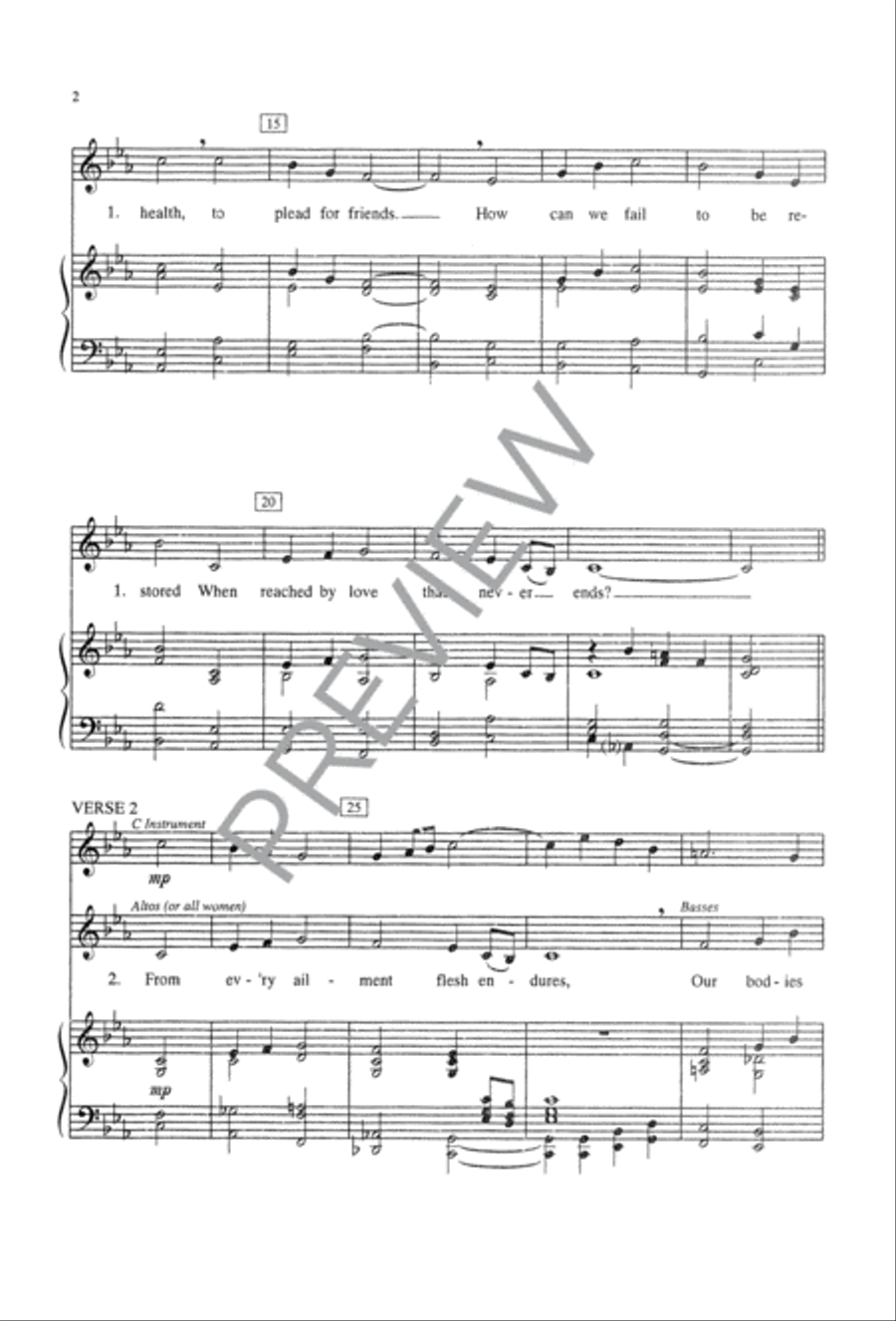O Christ the Healer We Have Come 4-Part scores gallery preview page 3
