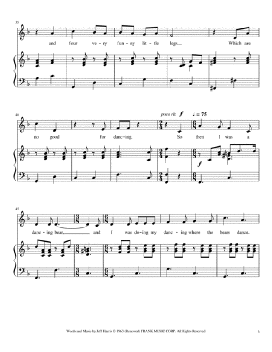 Sweet Zoo Sweet Zoo Voice scores gallery preview page 3